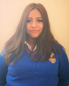 Prisila Macías Molina estudiante del 2° medio C - Liceo Fernando Ariztía Ruiz