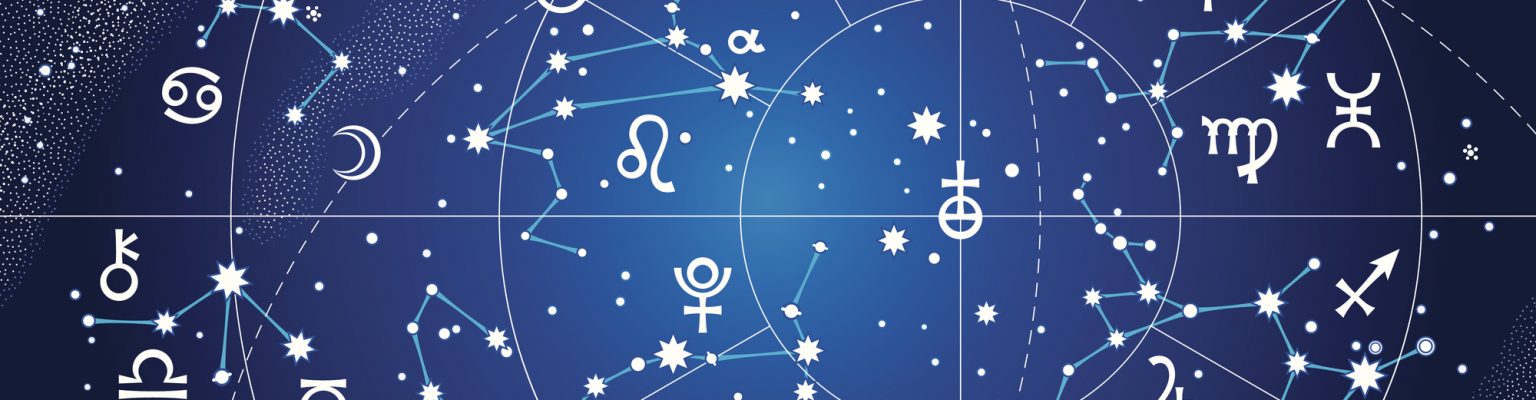 XII Constellations of Zodiac (Ultraviolet Blueprint version) XII Constellations of Zodiac and Its Planets the Sovereigns. Astrological Celestial Chart. (Ultraviolet Blueprint version).